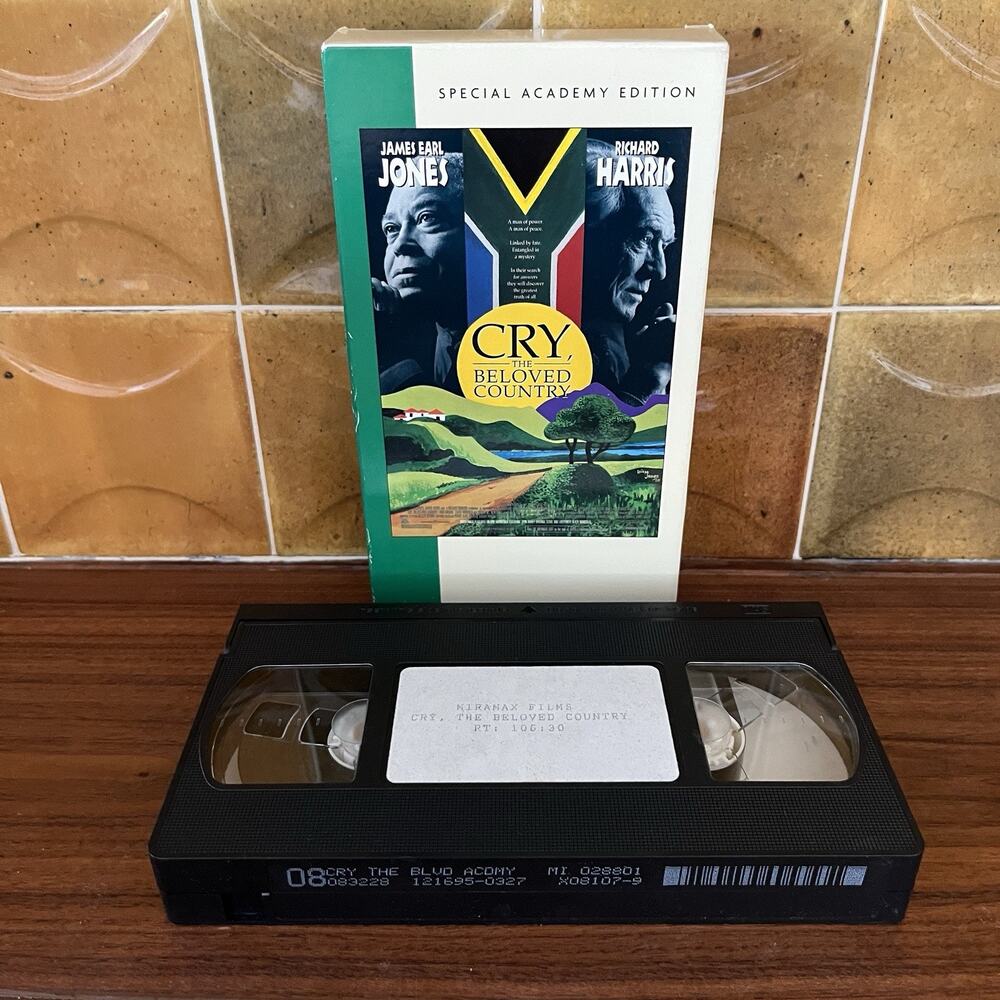 Cry, The Beloved Country VHS 1995 Special Academy Screener FYC Miramax